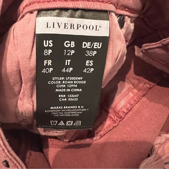 LIVERPOOL WOMEN'S ABBY ANKLE SKINNY JEANS-COGNAC size 8 Petite - Picture 5 of 15